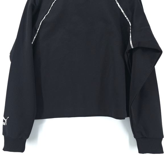 Puma Black Long Sleeve XTG Crew Neck Boxy Fit Athleisure Raglan Pullover M - Picture 9 of 11